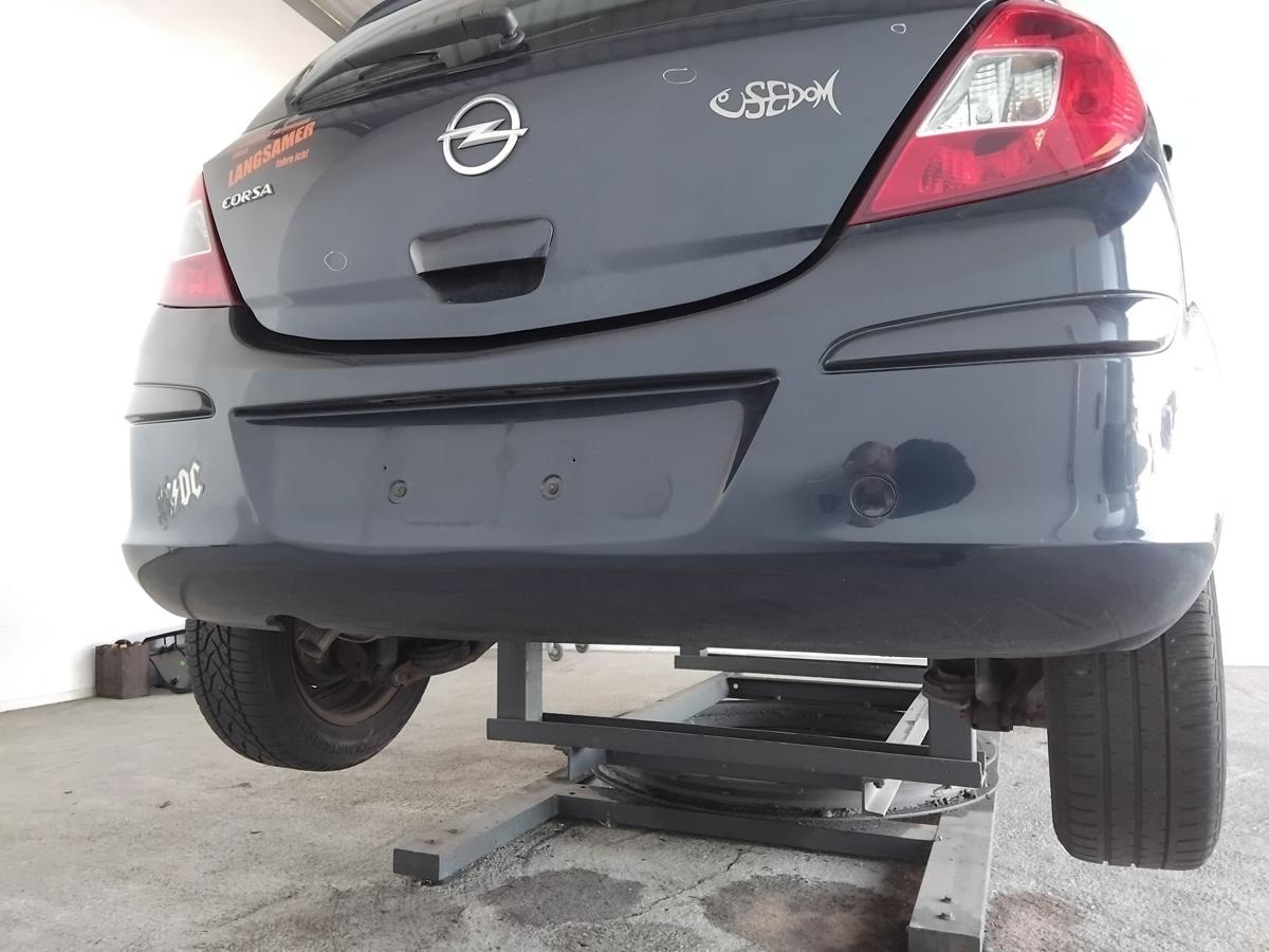 Opel Corsa D original Sto&szlig;stange Sto&szlig;f&auml;nger hinten 5-t&uuml;rig Ozeanblau Z22A BJ2014