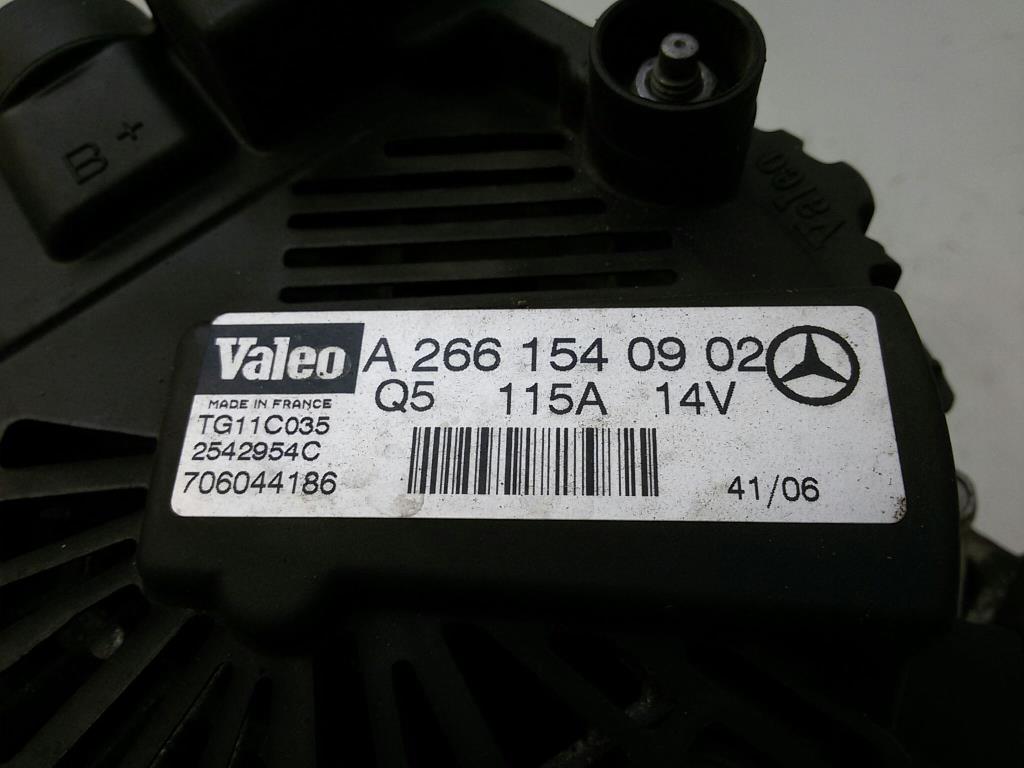 Mercedes A-Klasse W169 BJ2006 Lichtmaschine 115A 2661540902 1.5 266920