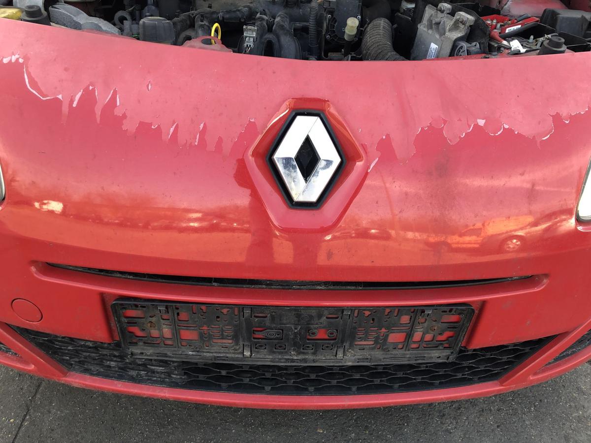 Renault Twingo 2 II Sto&szlig;f&auml;nger vorn Frontsch&uuml;rze Frontsto&szlig;stange OV727 rot