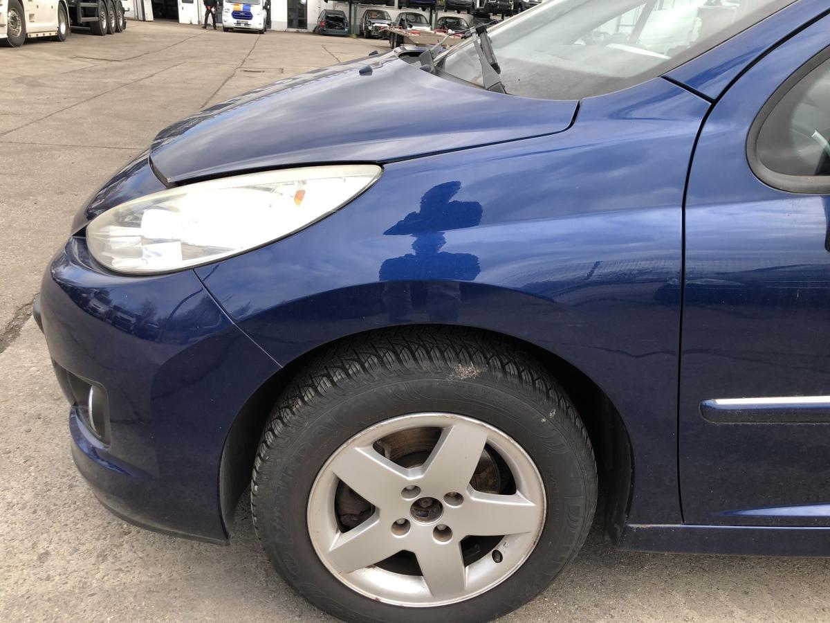Peugeot 207SW Kotfl&uuml;gel vorn links Fahrerseite Fender KPL Montebello blau