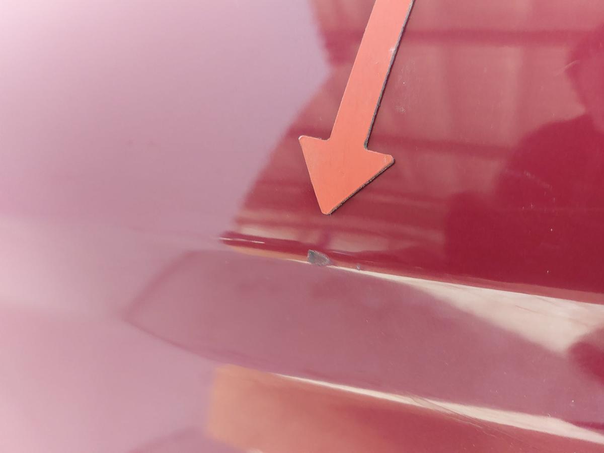 Ford Fiesta JA8 T&uuml;r hinten links Fondt&uuml;r im Rohbau Hot Magenta Hintert&uuml;r