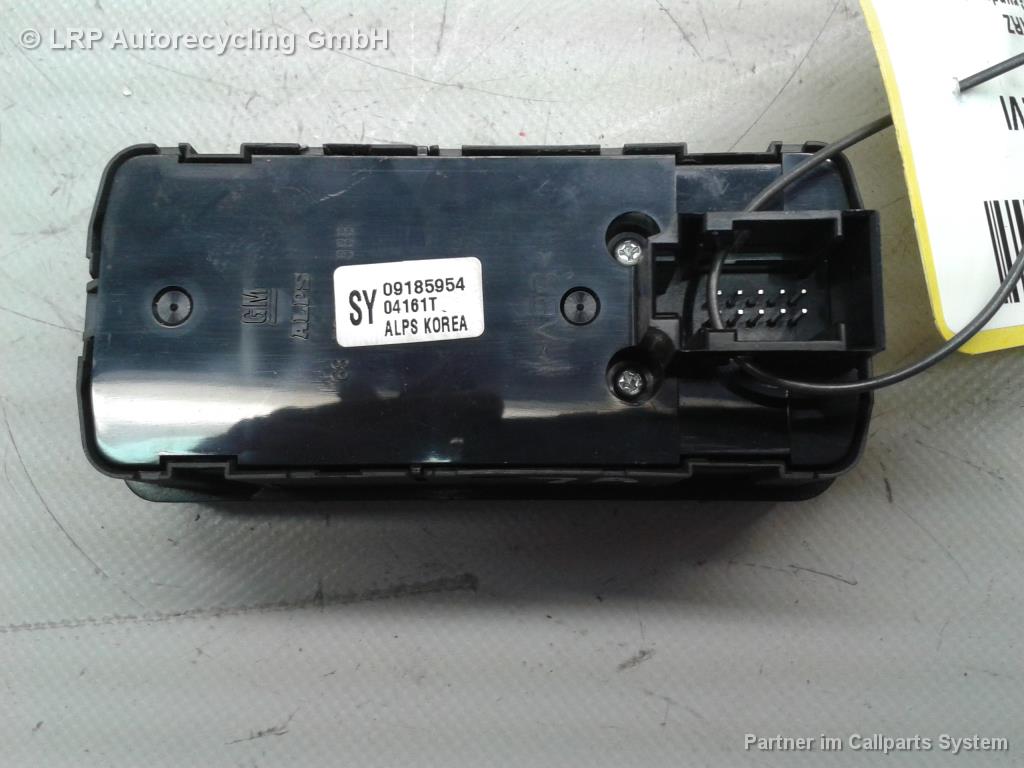 Opel Signum BJ2004 Schalter Fensterheber Tür vorn links 09185954 ALPS 04161T