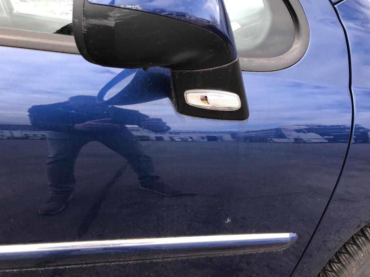 Peugeot 207SW T&uuml;r vorn rechts Beifahrert&uuml;r im Rohbau KPL Montebello blau