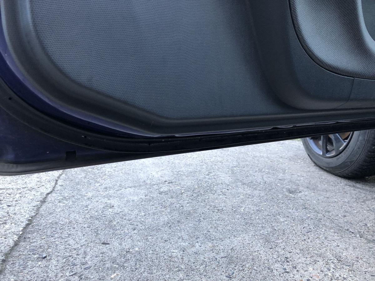 Nissan Micra K12 Tür vorn links Fahrertür im Rohbau BW6 Dark Blue Perl 3 türer