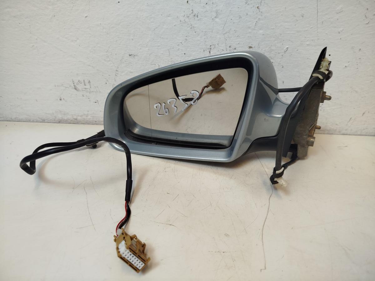 Audi A4 8E B6 Au&szlig;enspiegel links Spiegel R&uuml;ckspiegel elek LY7R kristallblau