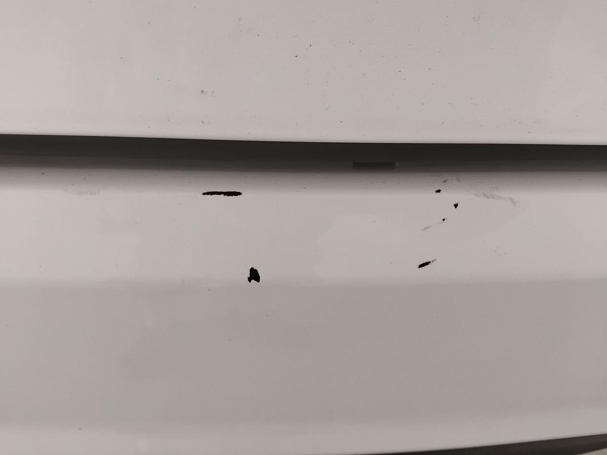 Ford Fiesta JA8 original Stossfänger Stoßstange hinten frostweiß BJ2009