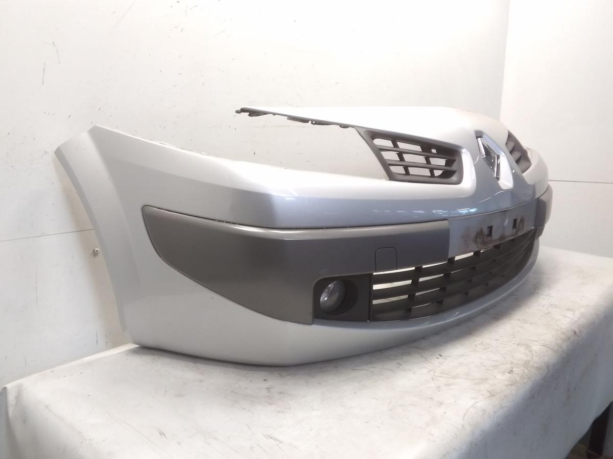 Renault Megane II Facelift orig Sto&szlig;f&auml;nger Sto&szlig;stange vorn silber TED69 BJ2006