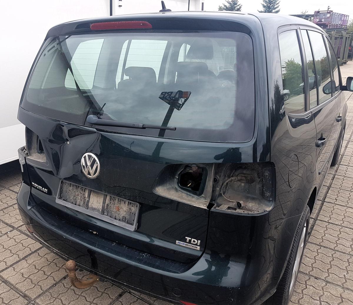 VW Touran 1T3 Heckklappe Heckdeckel in LD6W Veneziengr&uuml;n Bj2013