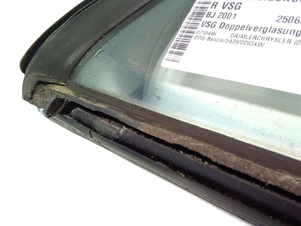 Mercedes S-Klasse W220 Dreieckscheibe T&uuml;r hinten rechts Doppelverglasung Bj.2001