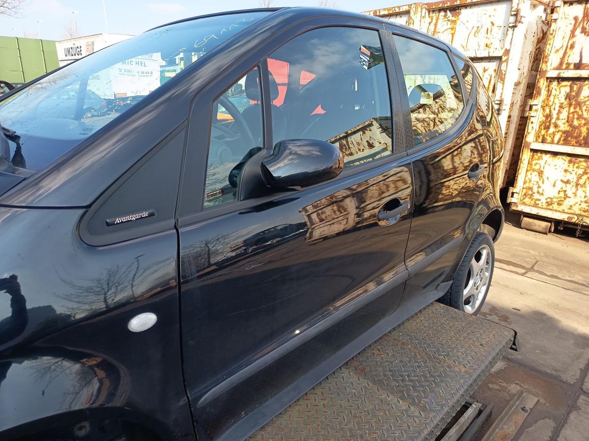 Mercedes A-Kl. W168 original T&uuml;r vorn links Fahrer 696 Nachtschwarz Bj 1999