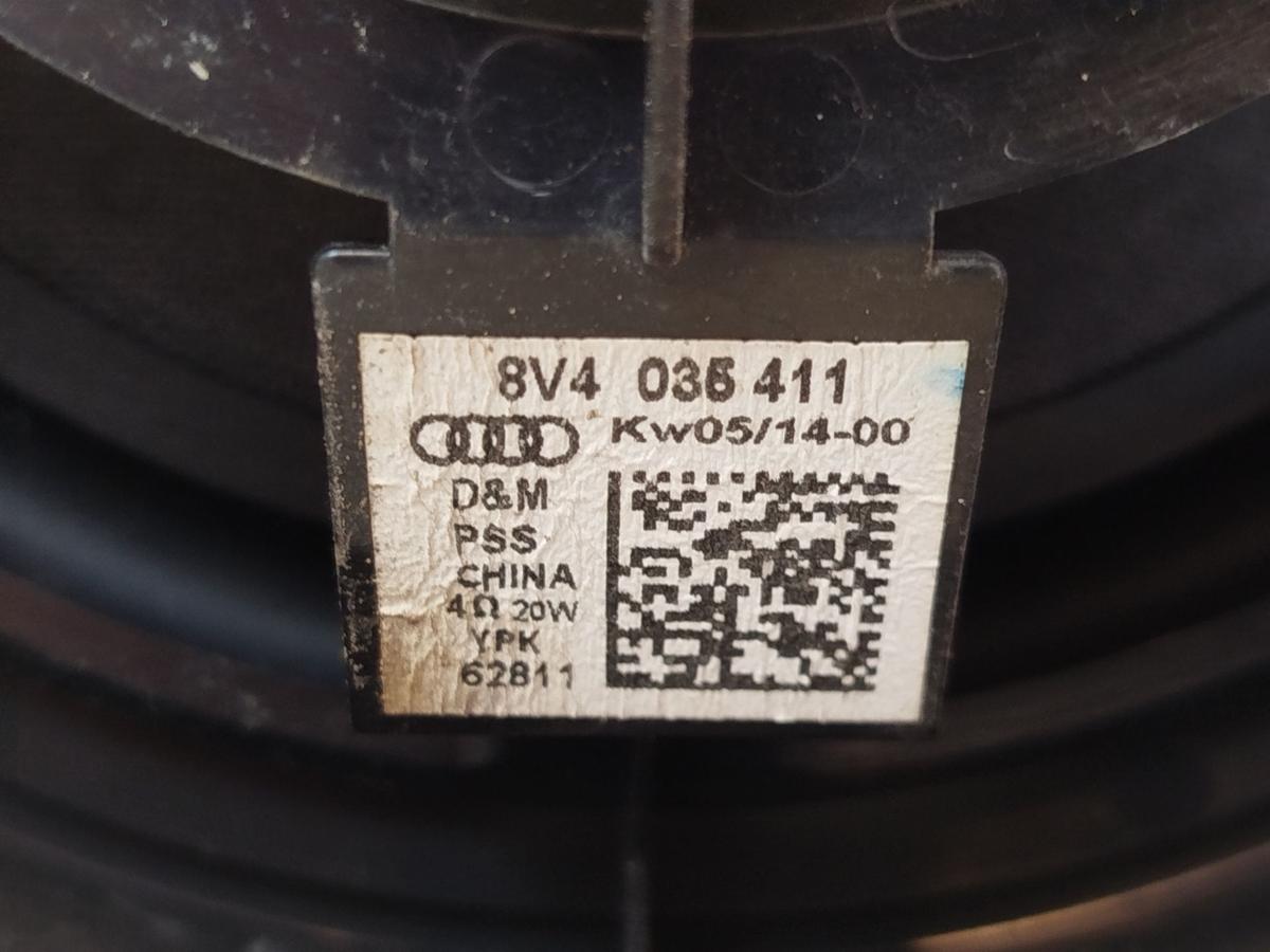 Audi A3 8V Sportback T&uuml;rlautsprecher Lautsprecher Box hinten rechts Originalteil