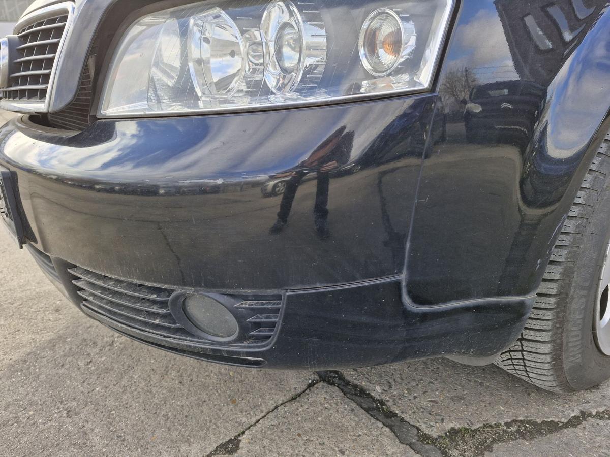 Audi A4 8E B6 BJ2004 Sto&szlig;stange vorn Sto&szlig;f&auml;nger LY9B Brillantschwarz BJ00-04