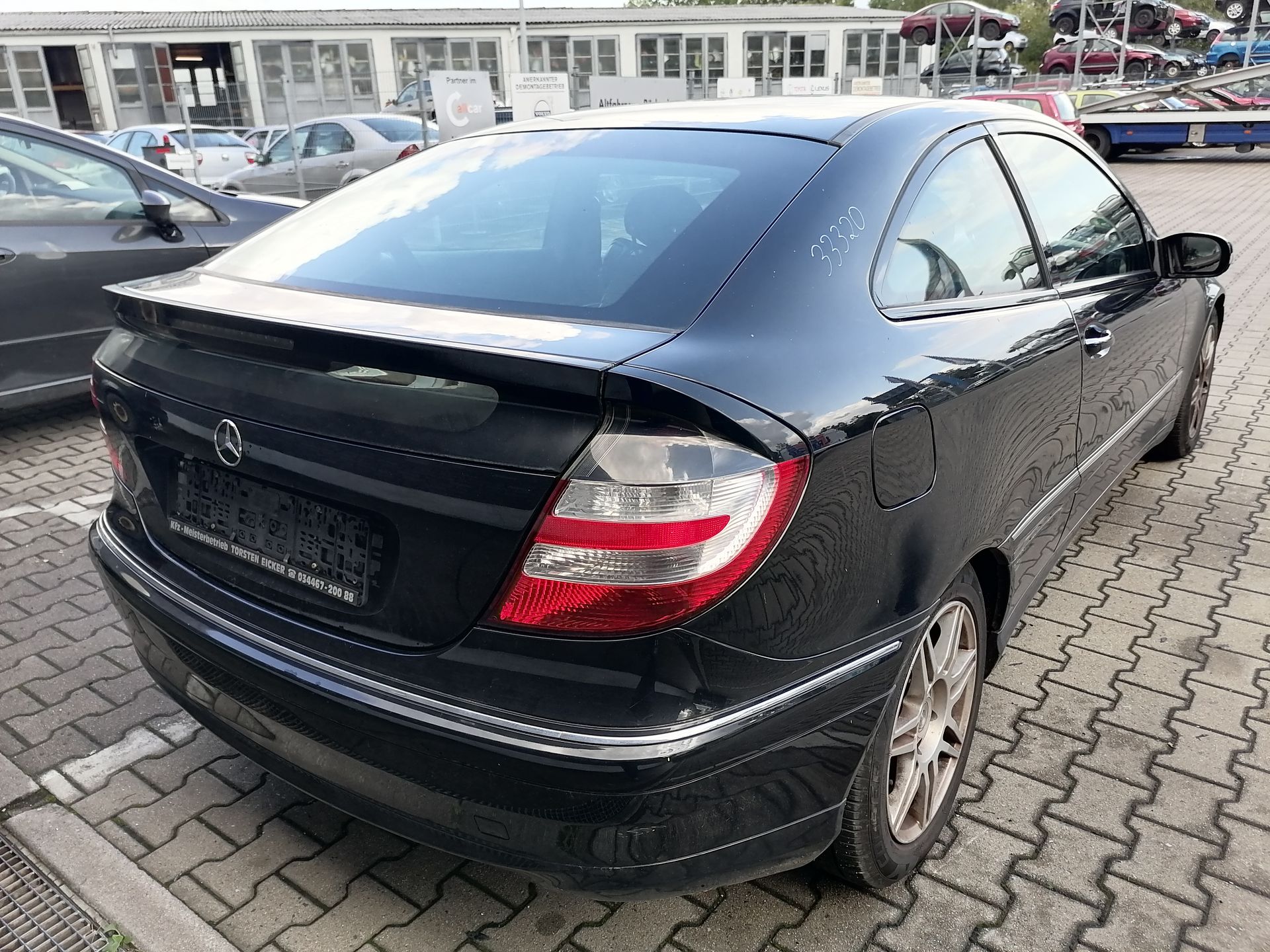 Mercedes CL203 Rohtür rechts 197-Obsidianschwarz BJ04-08