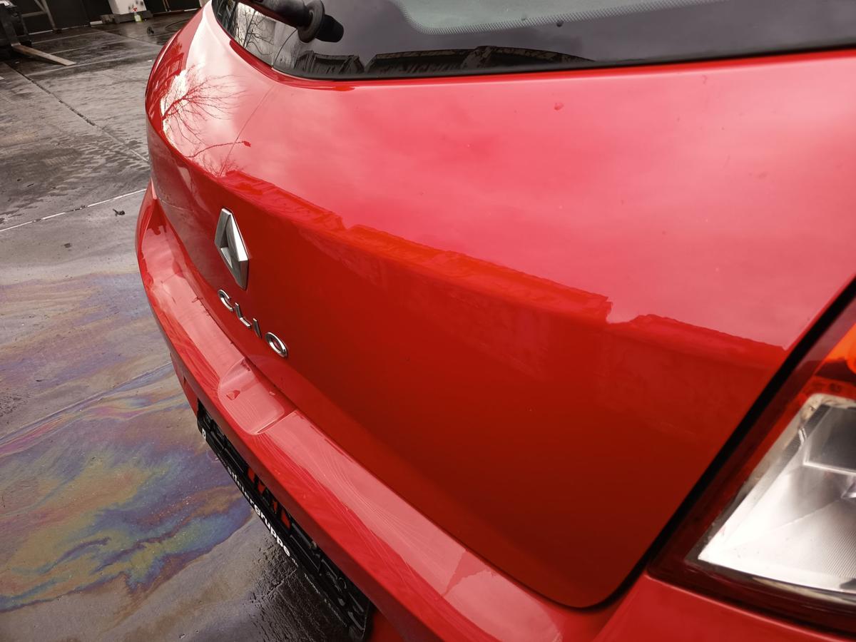 Renault Clio III original Heckklappe mit Scheibe 727 Spanischrot Bj 2012