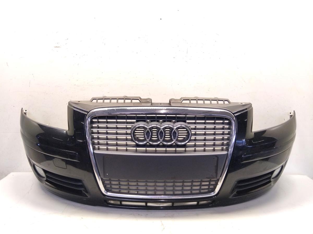 Audi A3 8P orig.Sto&szlig;stange Stossf&auml;nger vorn mit Singleframe BJ2007 3-t&uuml;rig LZ9Y phantomschwarzmet.