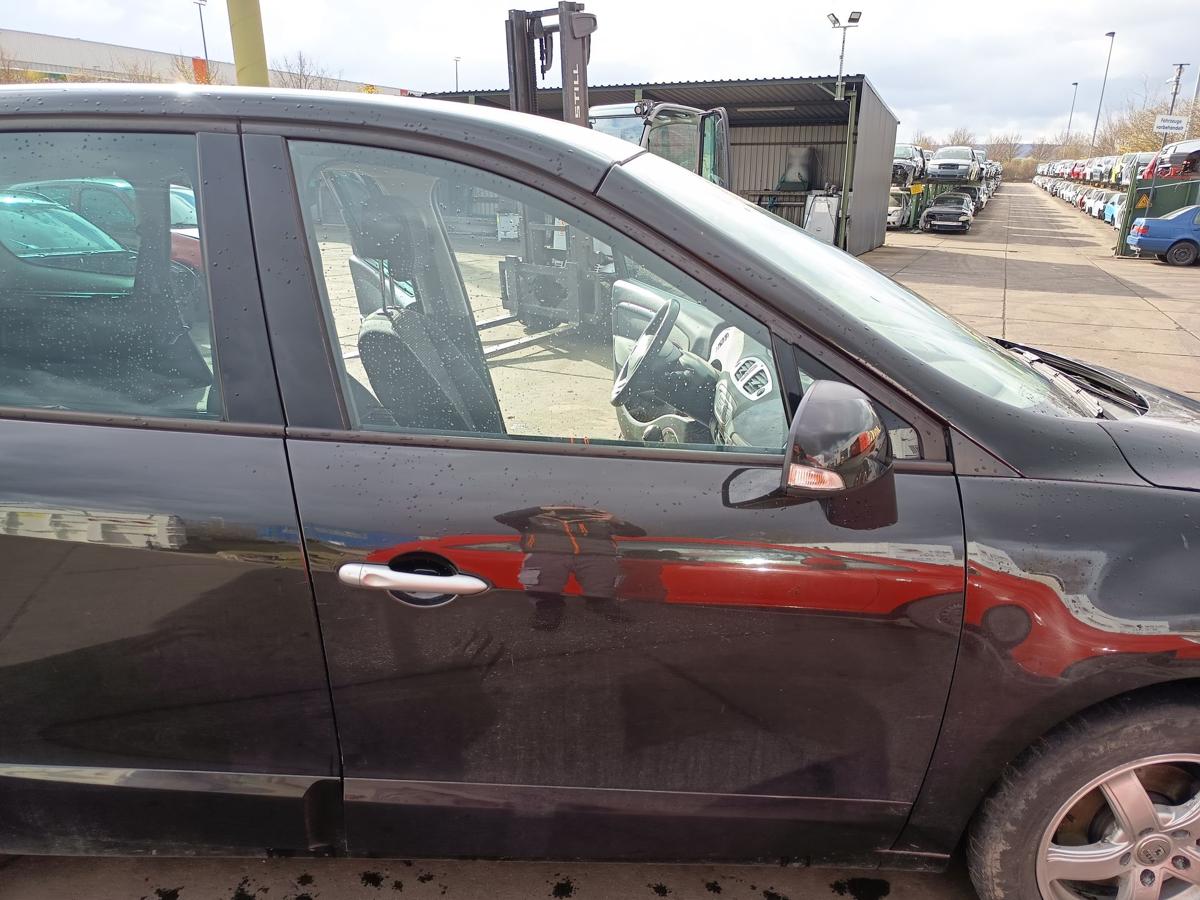 Renault Scenic 3 original T&uuml;r vorn rechts Beifahrer 676 Perlschwarz Bj 2009