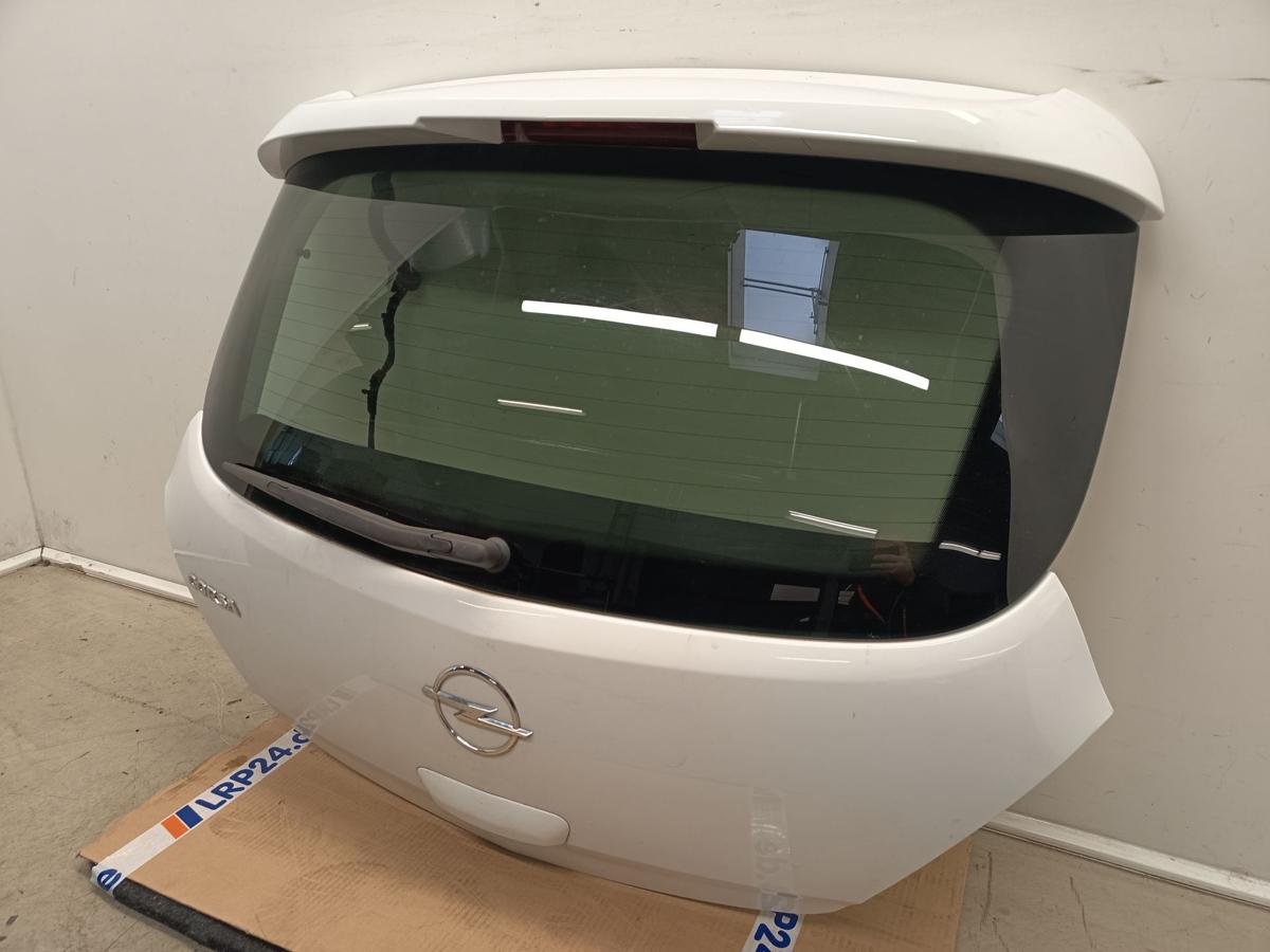 Opel Corsa D original Heckklappe mit Scheibe 3 TRG Wei&szlig; Baujahr 2009