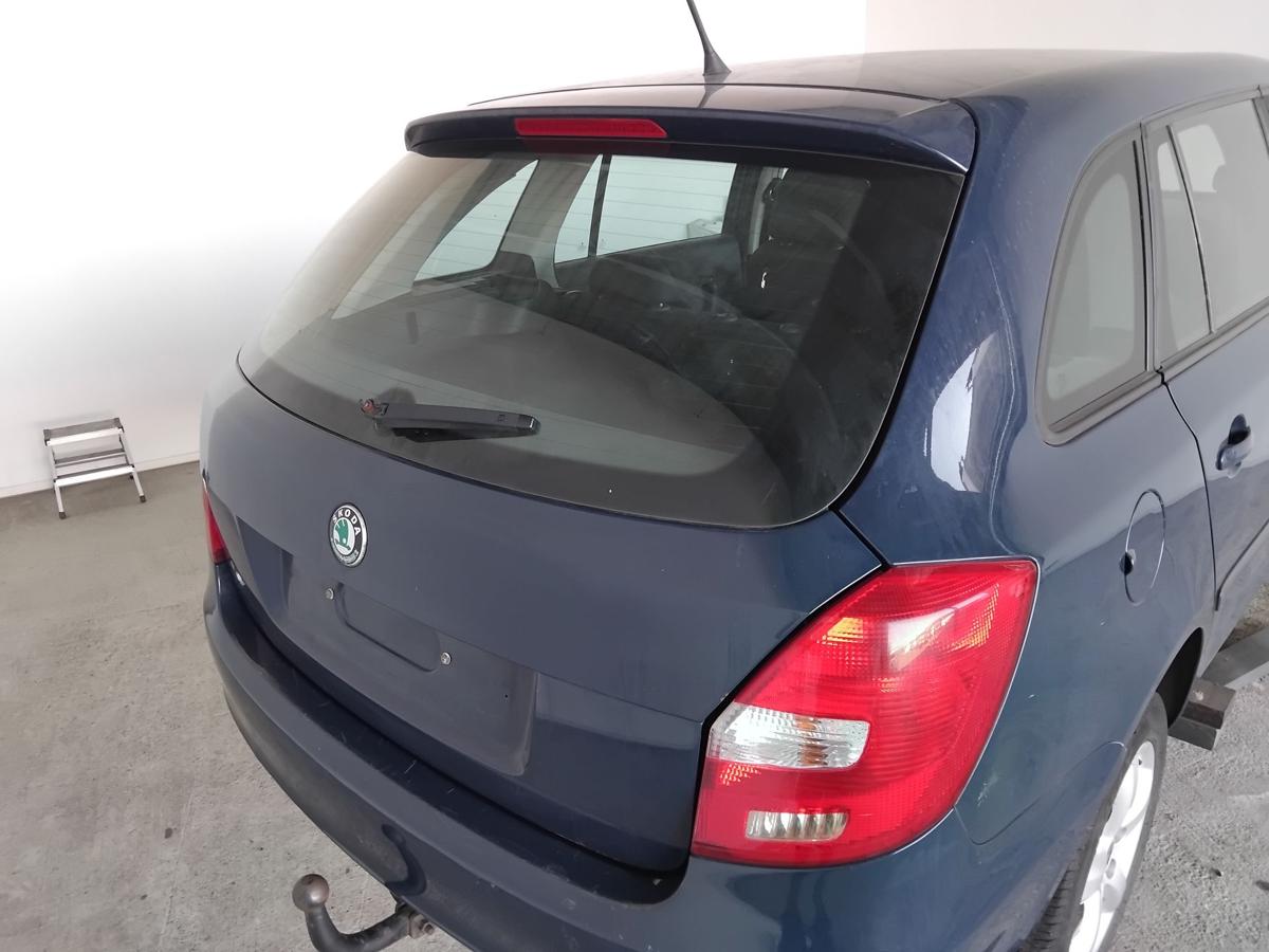 Skoda Fabia 2 5J Facelift Kombi Heckklappe mit Heckscheibe BJ2011 LF5A pacific blue