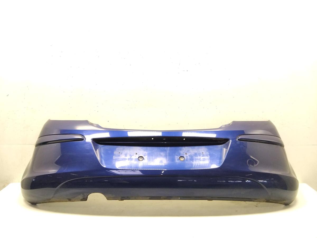 Opel Corsa D 5-T&uuml;rer original Sto&szlig;f&auml;nger Sto&szlig;stange hinten ultrablaumet Bj.2008