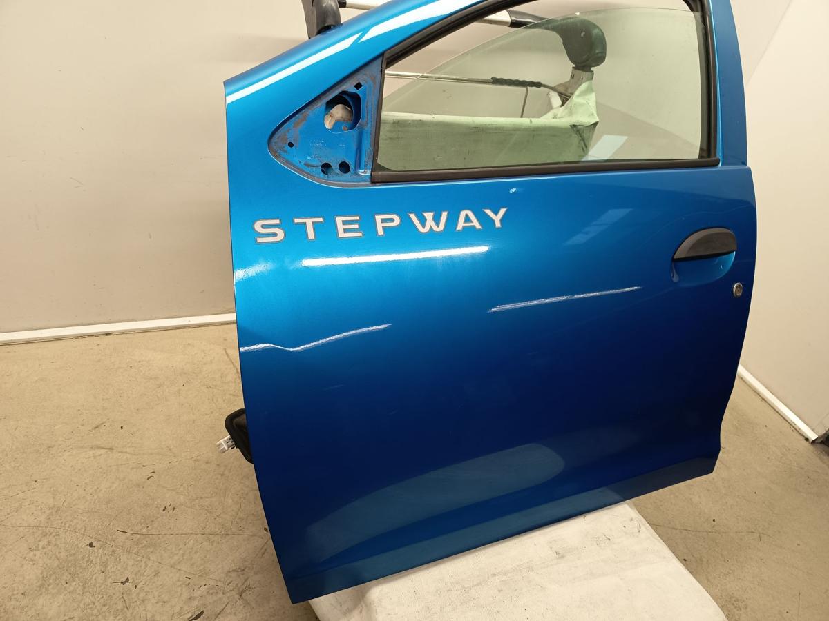 Dacia Sandero II Stepway Bj 2015 original Tür vorn links TERPL Blue Azurite