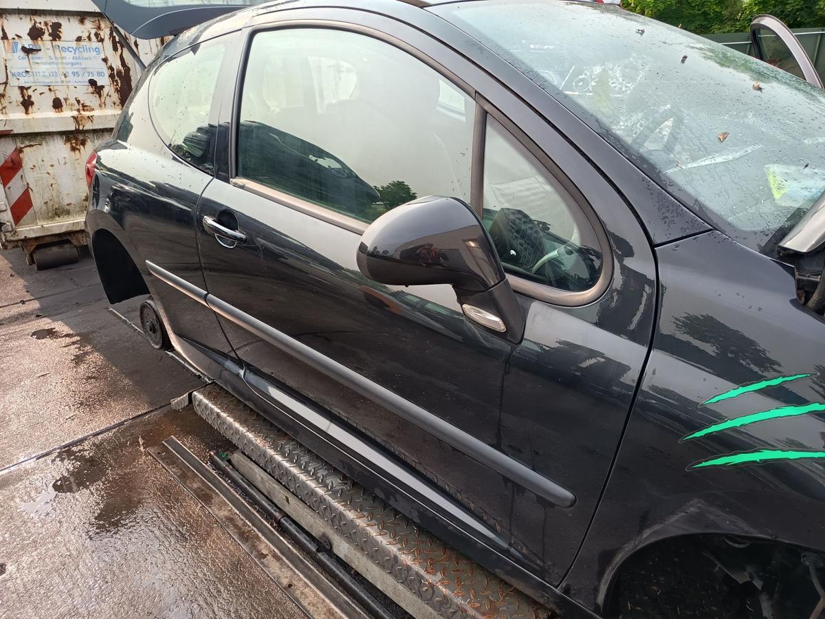 Peugeot 207 original Tür rechts Beifahrer EXL Obsidianschwarz Bj 2007