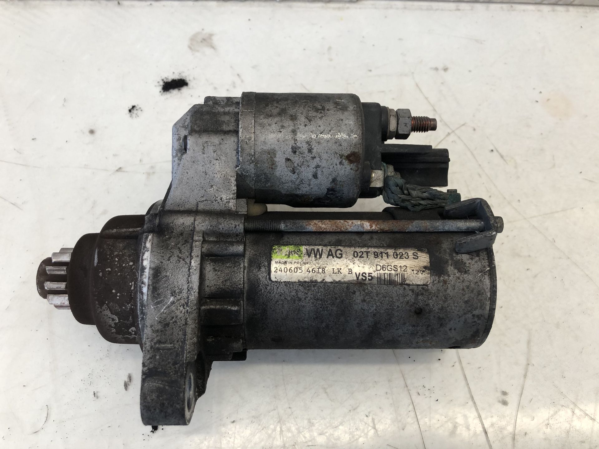 VW Golf 5 1K Anlasser Starter Valeo BCA Schaltgetriebe