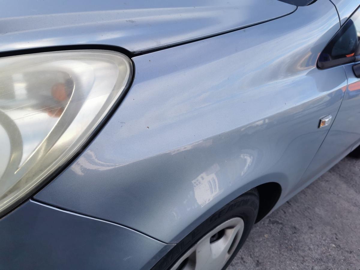 Opel Corsa D Kotflügel Fender Seitenwand vorn links Z163 Lichtsilber metallic