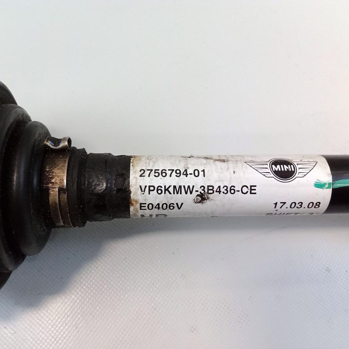 Mini One II R56 Antriebswelle Gelenkwelle vorn rechts 1.4 70kw Automatik Bj.2008