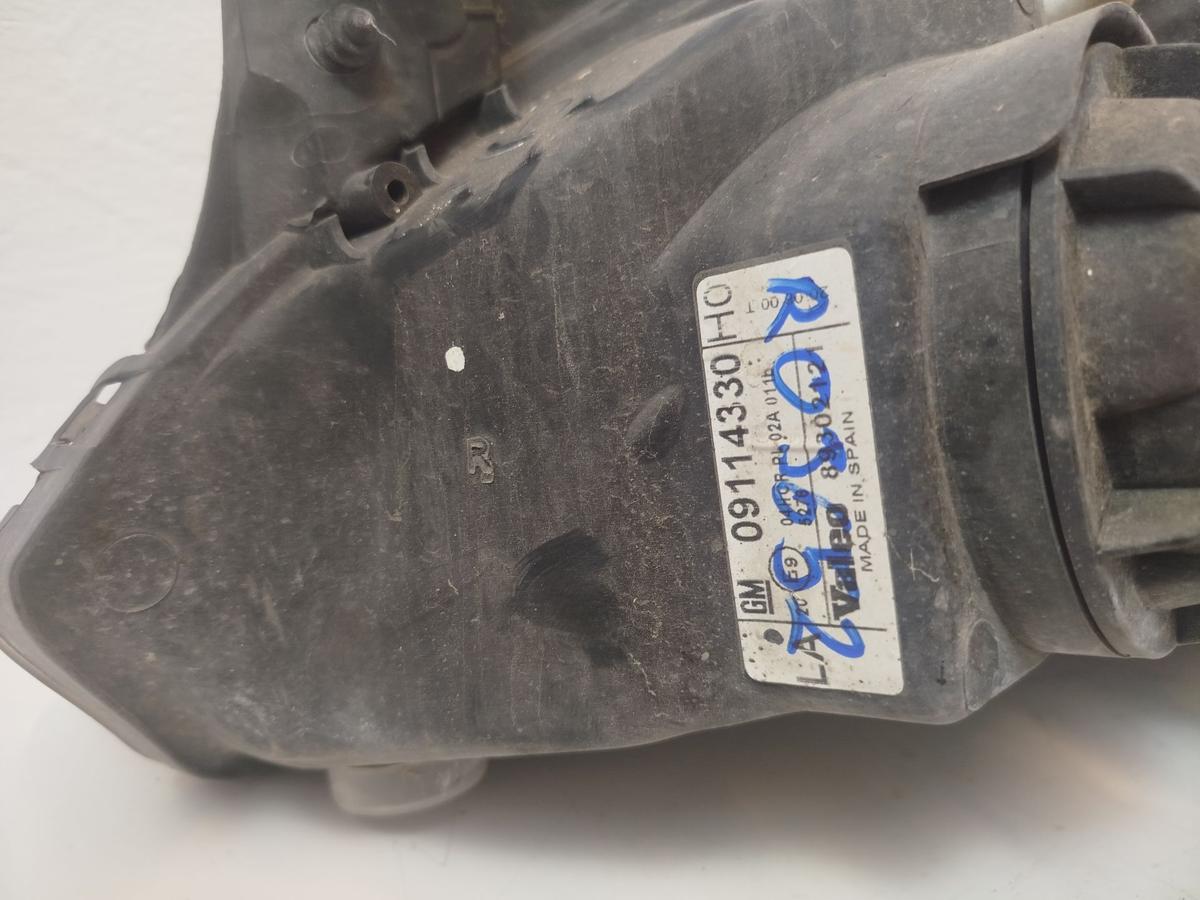 Opel Corsa C Scheinwerfer vorn rechts Hauptscheinwerfer Halogen Valeo OEM