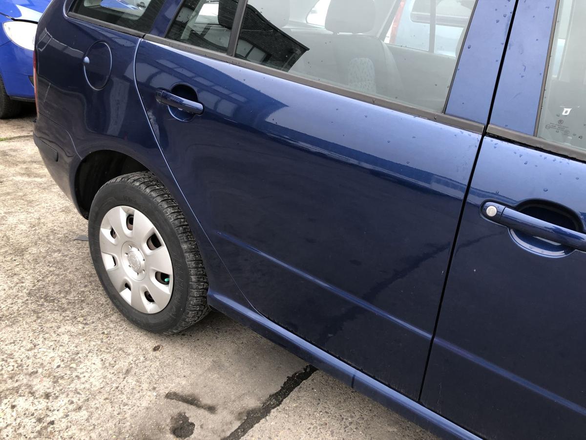 Skoda Fabia 6Y Combi T&uuml;r hinten rechts Fondt&uuml;r im Rohbau LF5Q Storm Blau