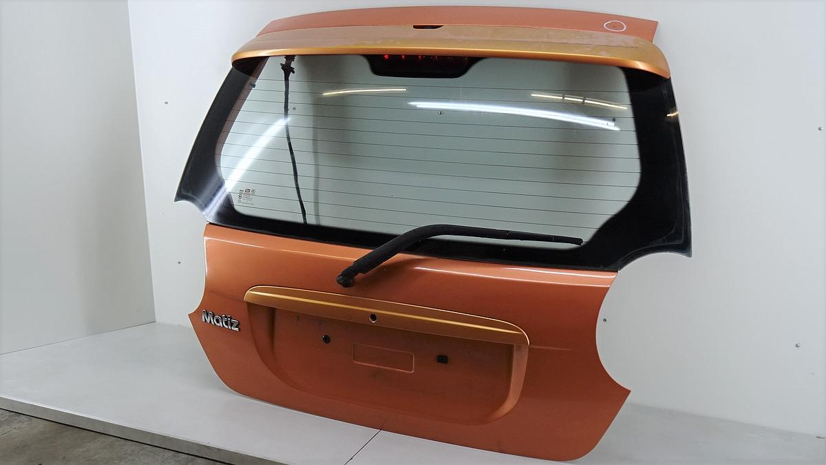 Chevrolet Matiz Bj2006 Heckklappe mit Scheibe in orange