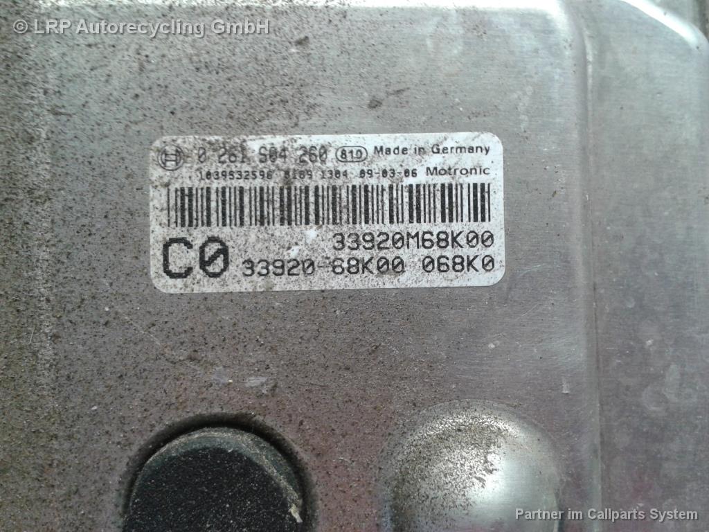 Nissan Pixo original Steuergerät Motor 33920M68K00 0261S04260 BOSCH BJ2009