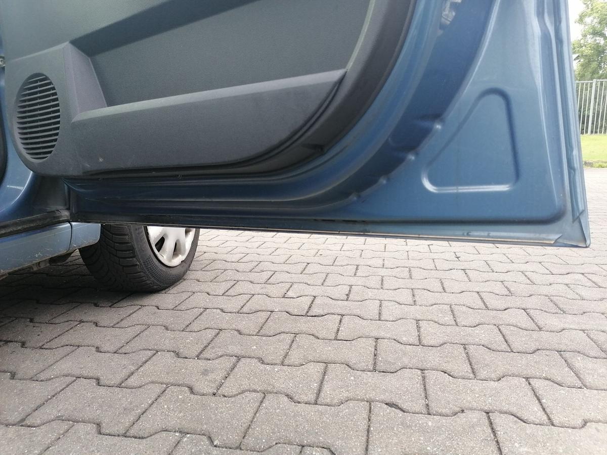 Opel Meriva A original T&uuml;r vorn rechts Blaumetallic Z21T Eisenherz Rohbau Bj.2008