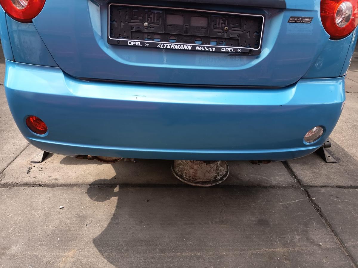 Chevrolet Matiz M200 orig Stoßfänger Stoßstange hinten 12U Ocean Blue MBj 2008