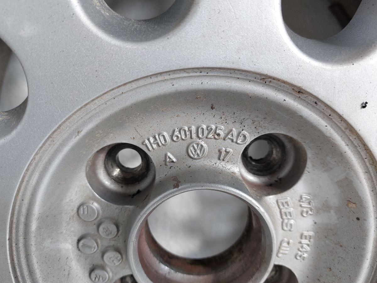 VW Golf 3 Cabrio Vento Satz original BBS Alufelgen Felgen 6x15 ET45