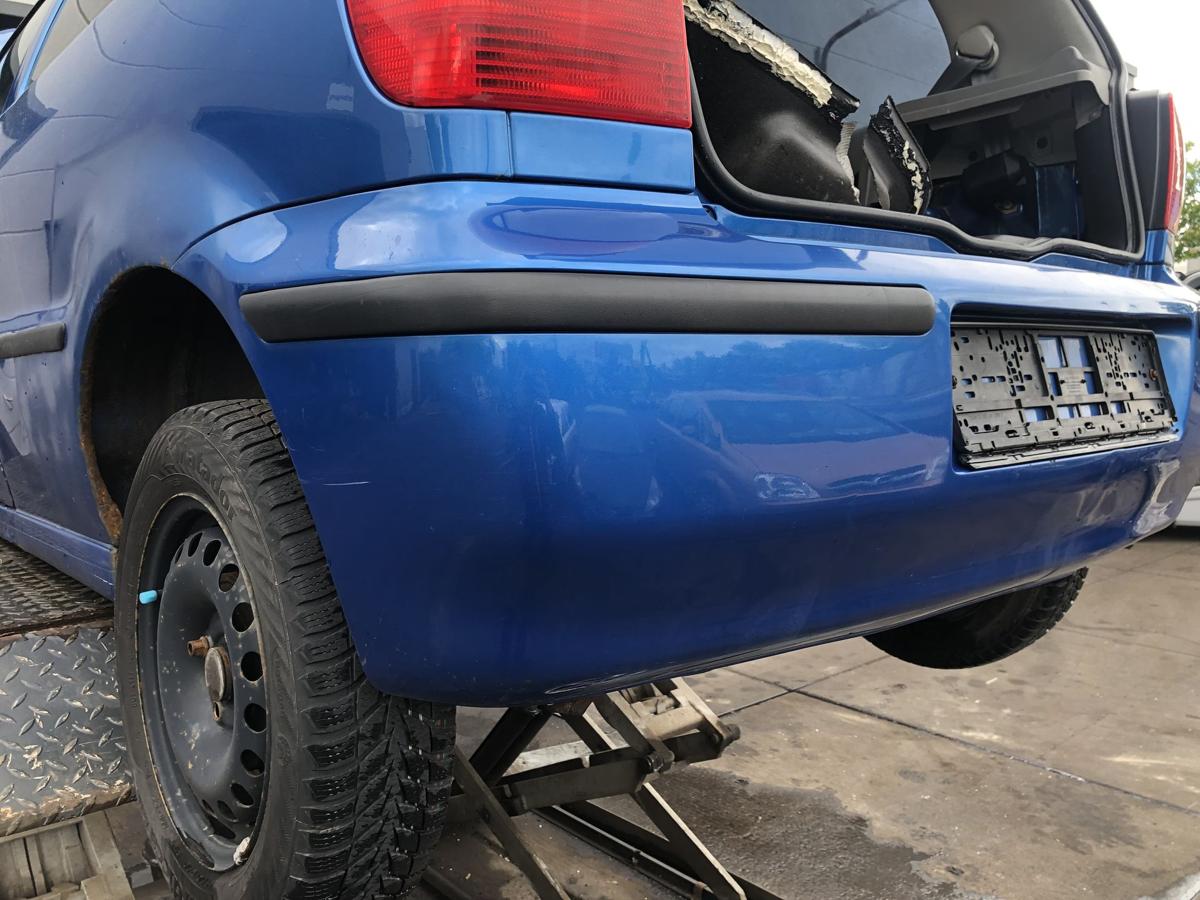 VW Polo 6N2 original Stoßstange Fänger hinten/Heck A5M Mercatoblau Bj 2001