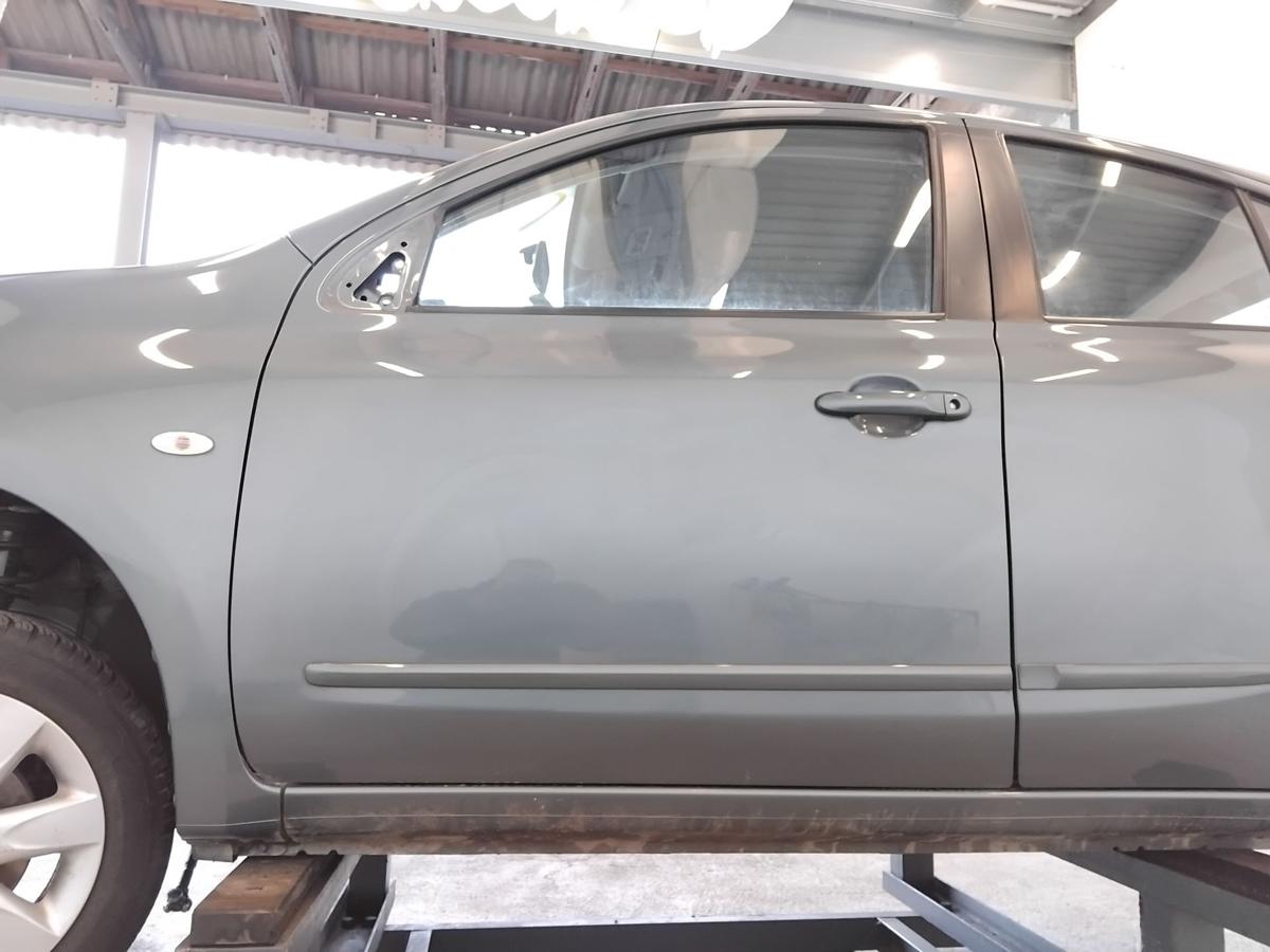 Nissan Micra 4 K13 T&uuml;r vorn links Fahrert&uuml;r FAA Greyish Green Pearl BJ2013