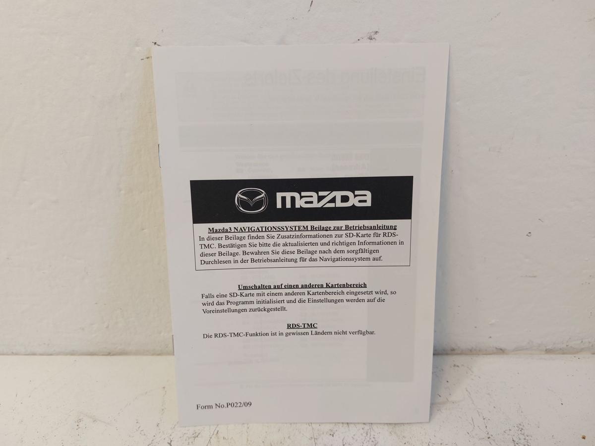 Mazda 3 BL Bordbuch Bordmappe Bedienungsanleitung Anleitung Gebrauchsanweisung