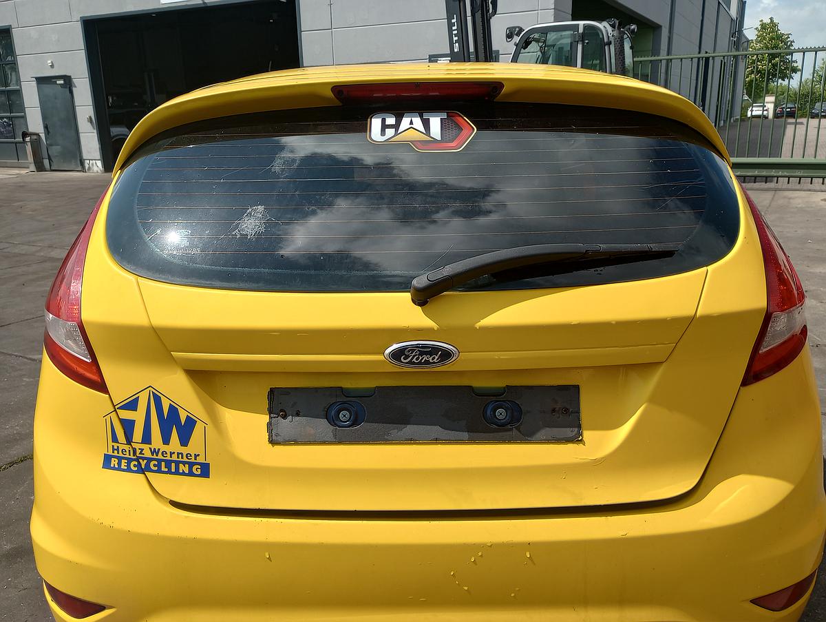 Ford Fiesta VII MK7 orig Heckklappe mit Scheibe 3trg gelb lackiert