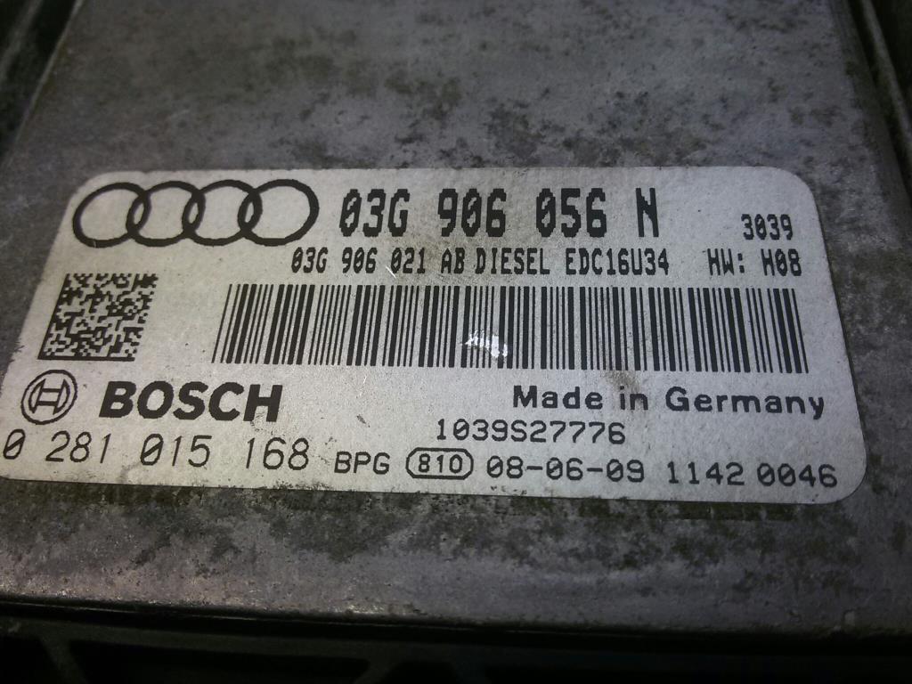 Audi A3 8P Bj.2008 original Steuergerät Motor 0281015168 1.9TDI 77kw *BLS*