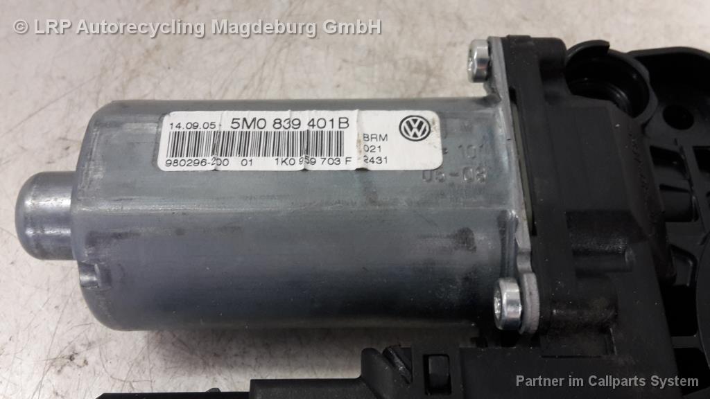 VW Golf Plus 5M Fensterhebermotor hinten links 5M0839401B