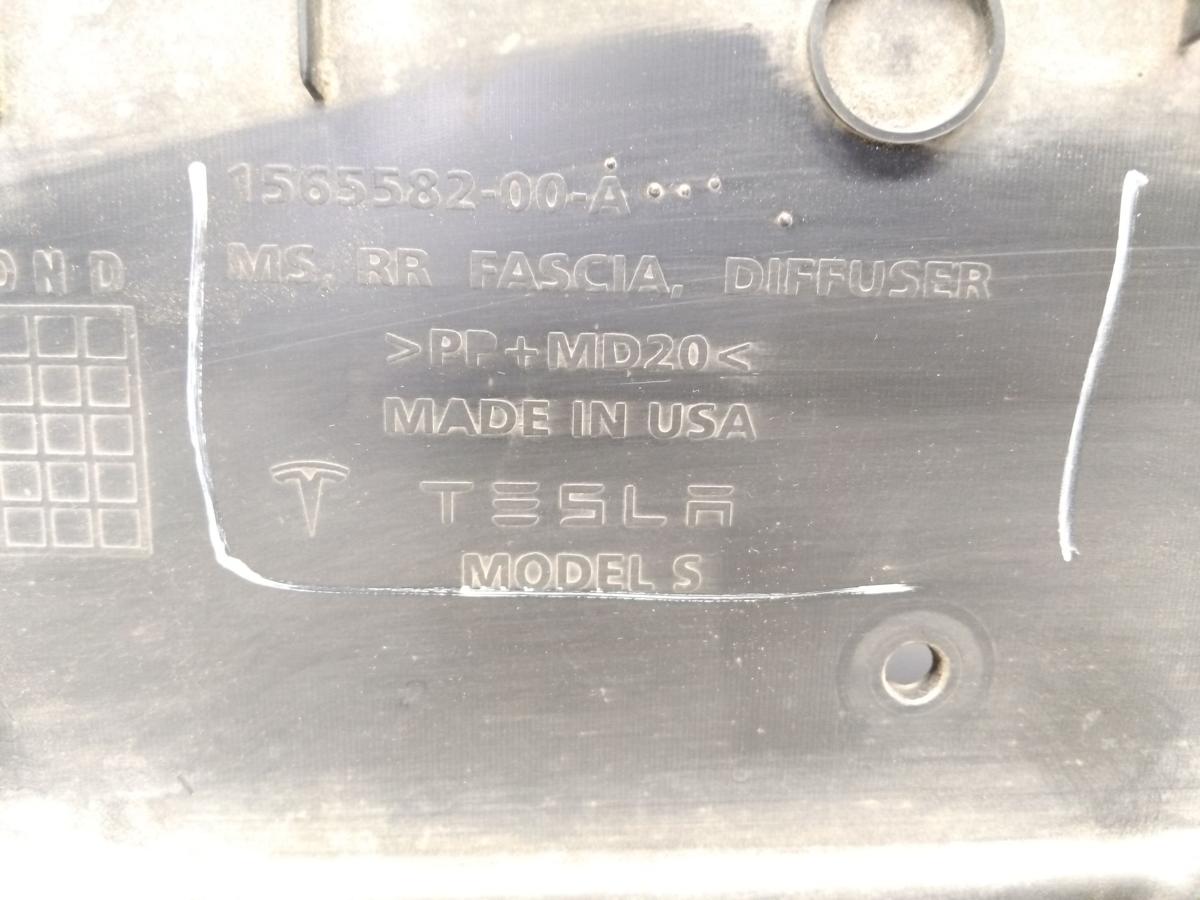 Tesla Model S Facelift original Diffusor Plastikunterschutz Stoßfänger hinten