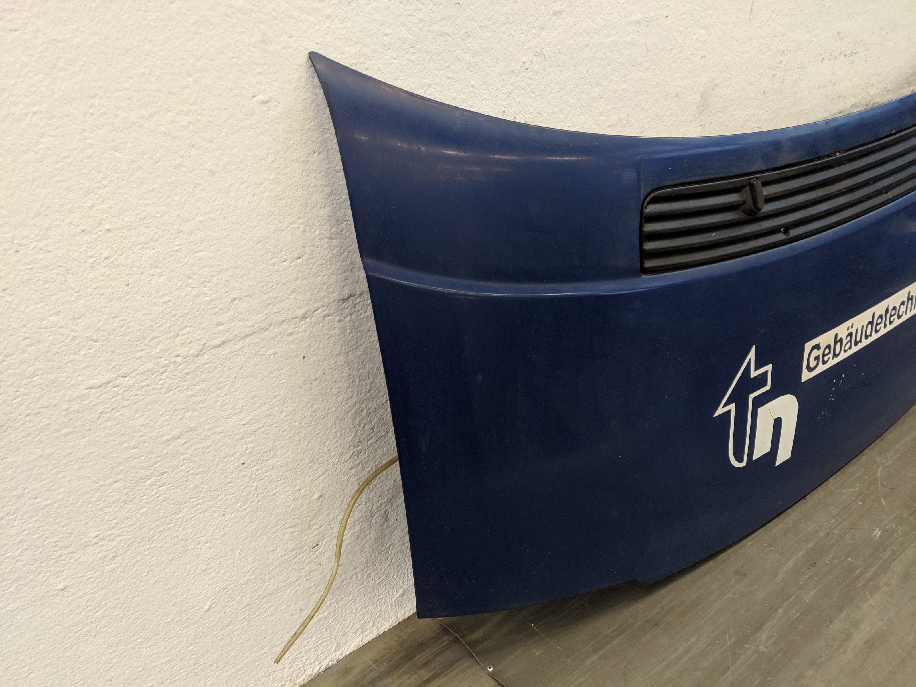 VW T4 Bj.96 Haube Motorhaube Klappe vorn kurze Front blau ROST Falz innen