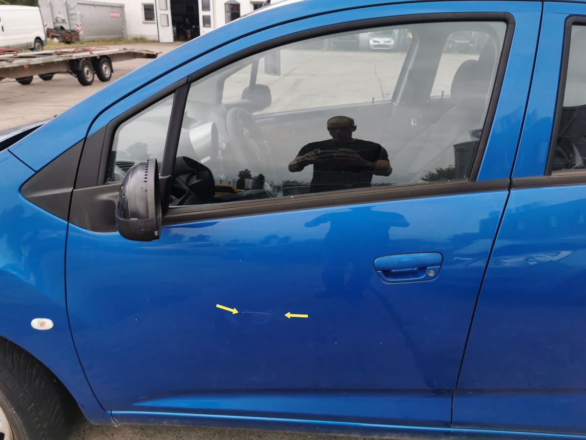 Chevrolet Spark M300 Fahrertür Tür Autotür Rohbau vorn links GCT Moroccan Blue