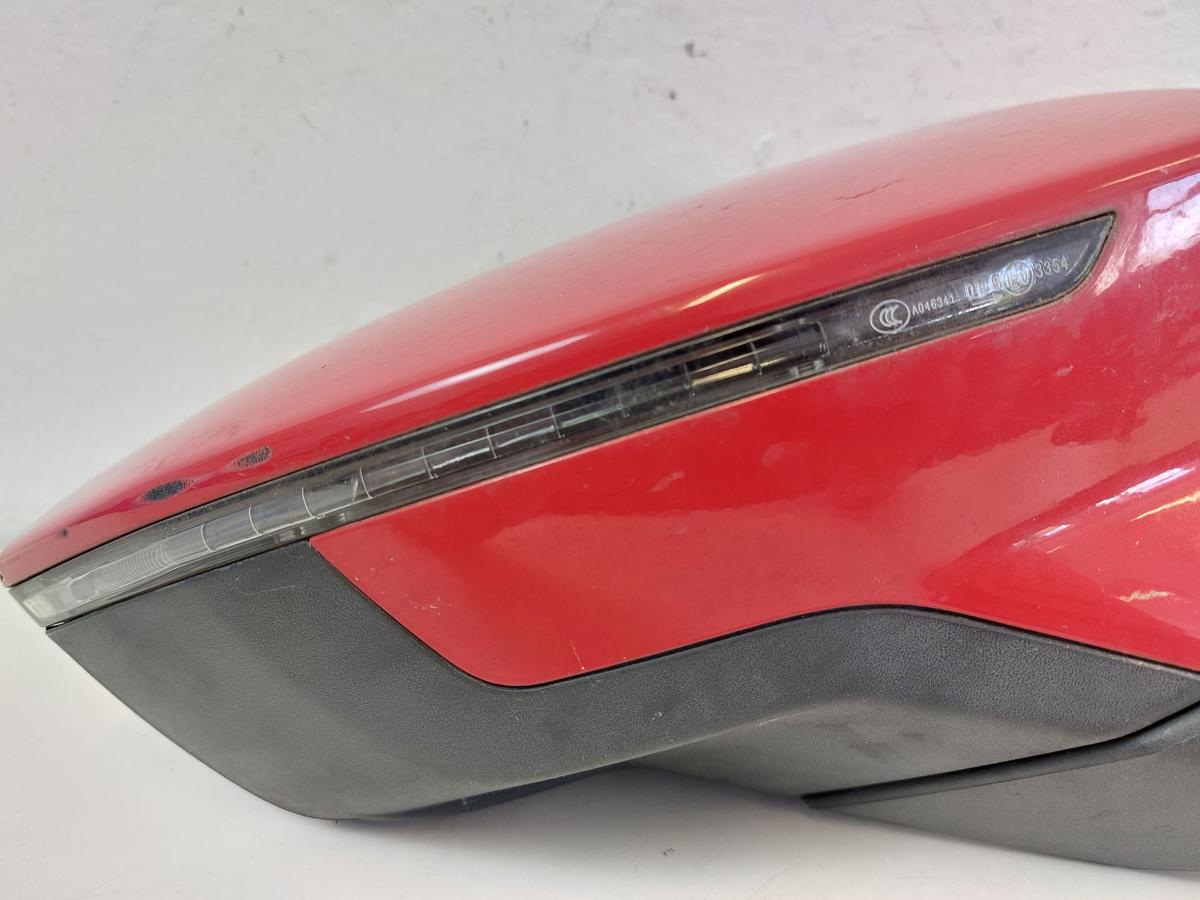 Seat Leon 5F Au&szlig;enspiegel rechts Spiegel Seitenspiegel elekt LS3H Emocion Rot