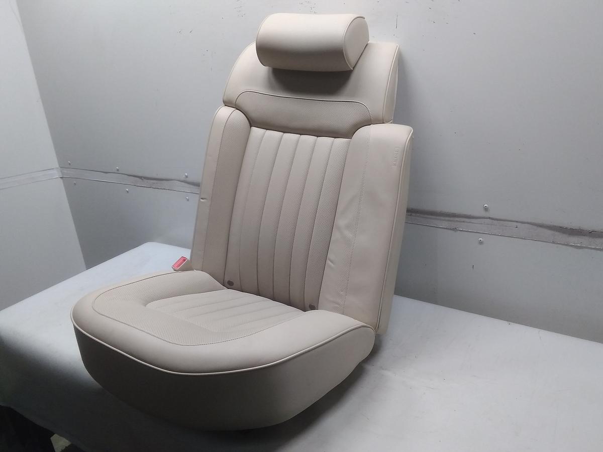 VW Phaeton GP3 Sitz hinten links mit Massagefunktion Leder beige Bj.2010