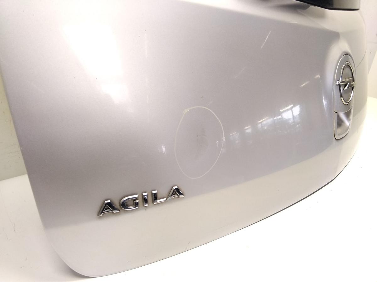 Opel Agila B Heckklappe stahlsilbermetallic mit Heckscheibe dunkel Bj.2008