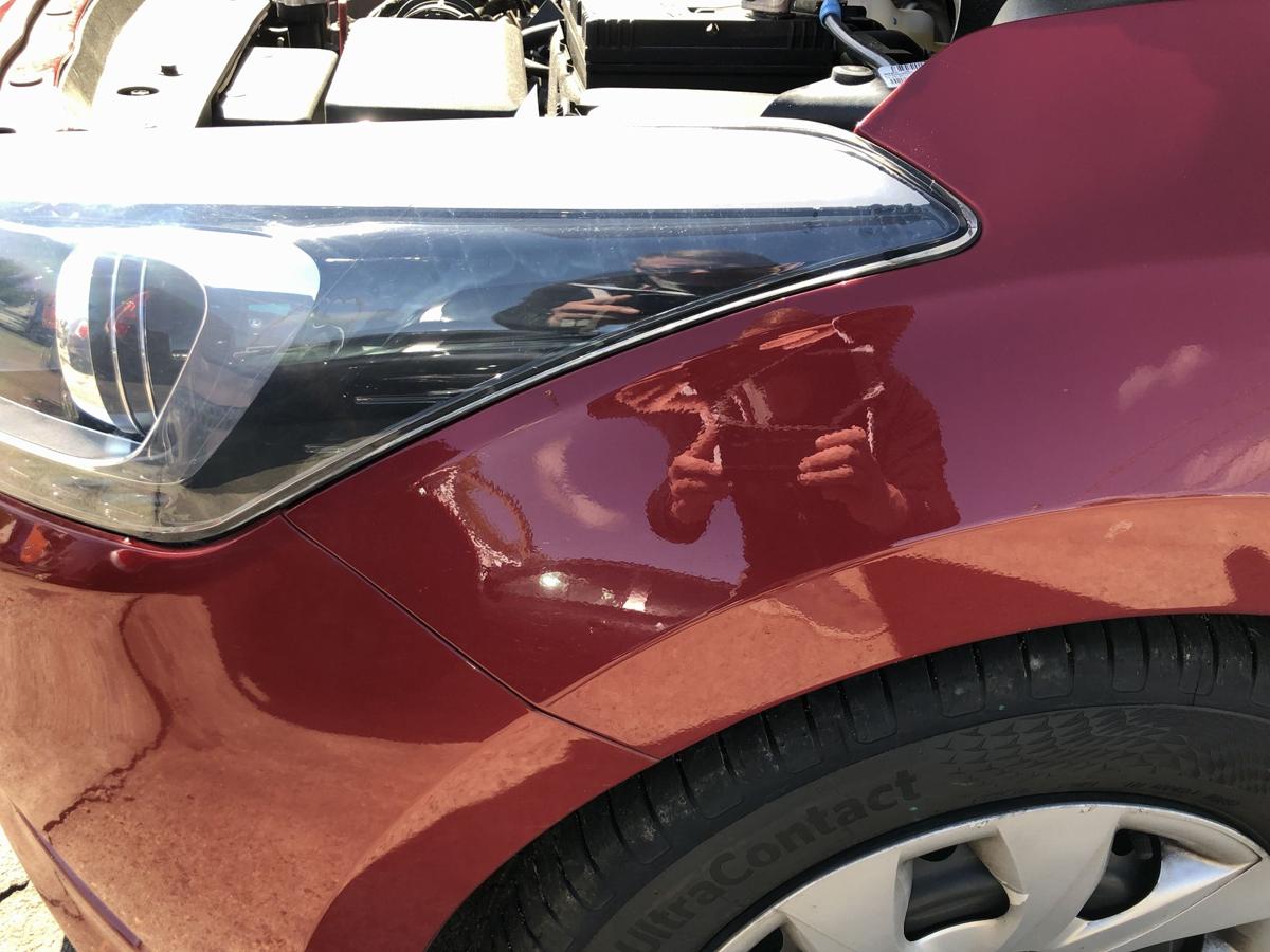 Hyundai i20 GB Kotfl&uuml;gel vorn links Fahrerseite Passion Red OR OEM
