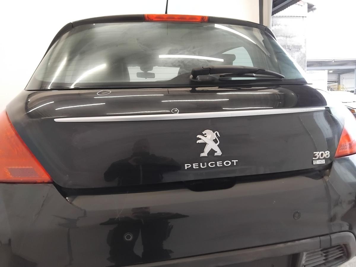 Peugeot 308 I Facelift Heckklappe KTV black perla nera mit Scheibe BJ2011 Fließheck