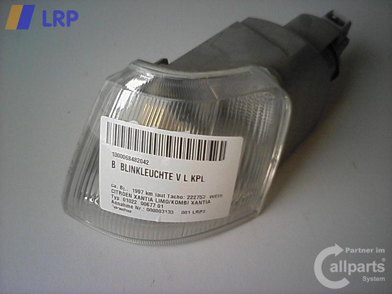 BLINKLEUCHTE V L KPL; Blinker L; XANTIA LIMO/KOMBI; X1,X2,X7 07/93 - 05/00; 95667956;